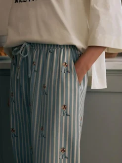 New Next Blue Charlie The Cockapoo Jersey Short Sleeve Pyjamas