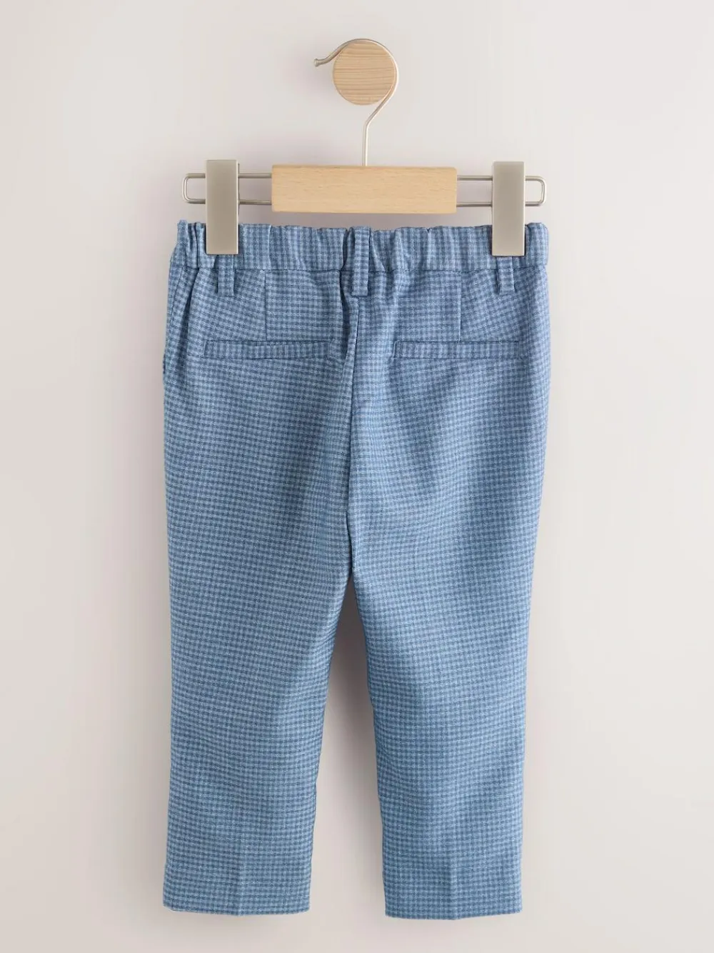 Next Blue Check Smart Trousers (3mths-7yrs)