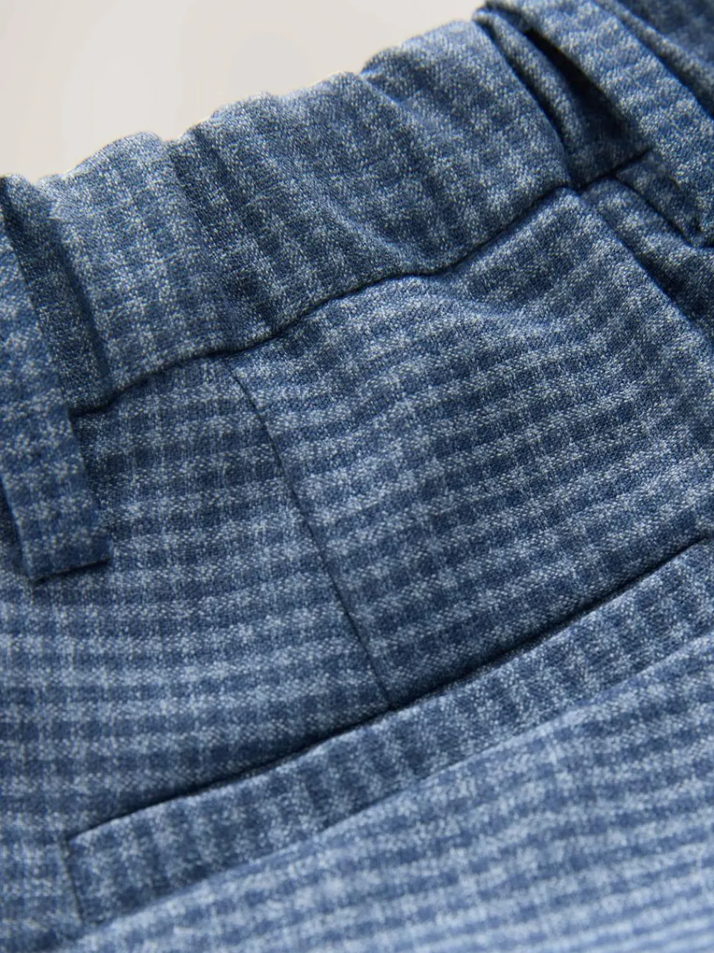 Next Blue Check Smart Trousers (3mths-7yrs)