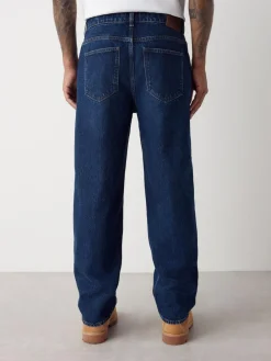 Best Next Relaxed Fit Vintage Wash Denim Jeans Blue Classic Vintage