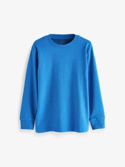 Online Next Blue Cobalt Regular Fit Long Sleeve Cosy T-Shirt (3-16yrs)