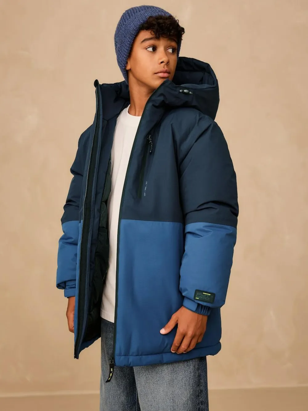 Next Waterproof Inner Wadded Coat (3-16yrs)^BOY Coats & Jackets|Snowsuits & Coats
