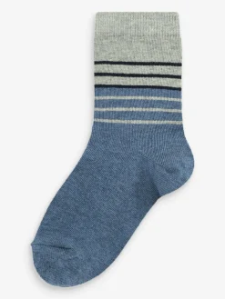 Clearance Next Blue Cotton Rich Socks 7 Pack