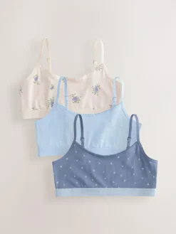 Online Next Crop Tops 3 Pack (5-16yrs) Blue