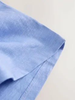 New Next Short Sleeve Embroidered T-Shirt (3mths-7yrs) Blue Cupcake