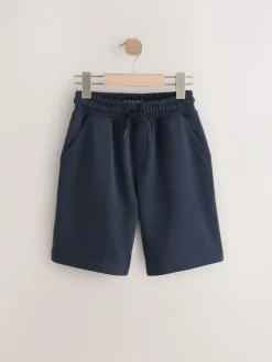 New Next Loose Fit Basic Shorts (3-16yrs) Blue Dark Navy