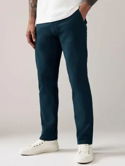 Discount Next Blue Dark Slim Fit Stretch Chinos Trousers