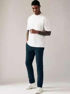 Discount Next Blue Dark Slim Fit Stretch Chinos Trousers