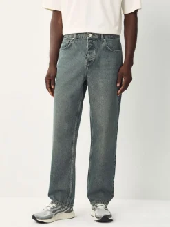 Online Next Relaxed Fit Vintage Wash Denim Jeans Blue Dark Tint