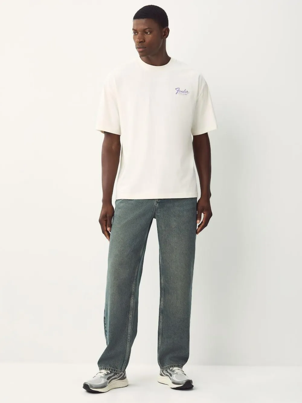 Online Next Relaxed Fit Vintage Wash Denim Jeans Blue Dark Tint