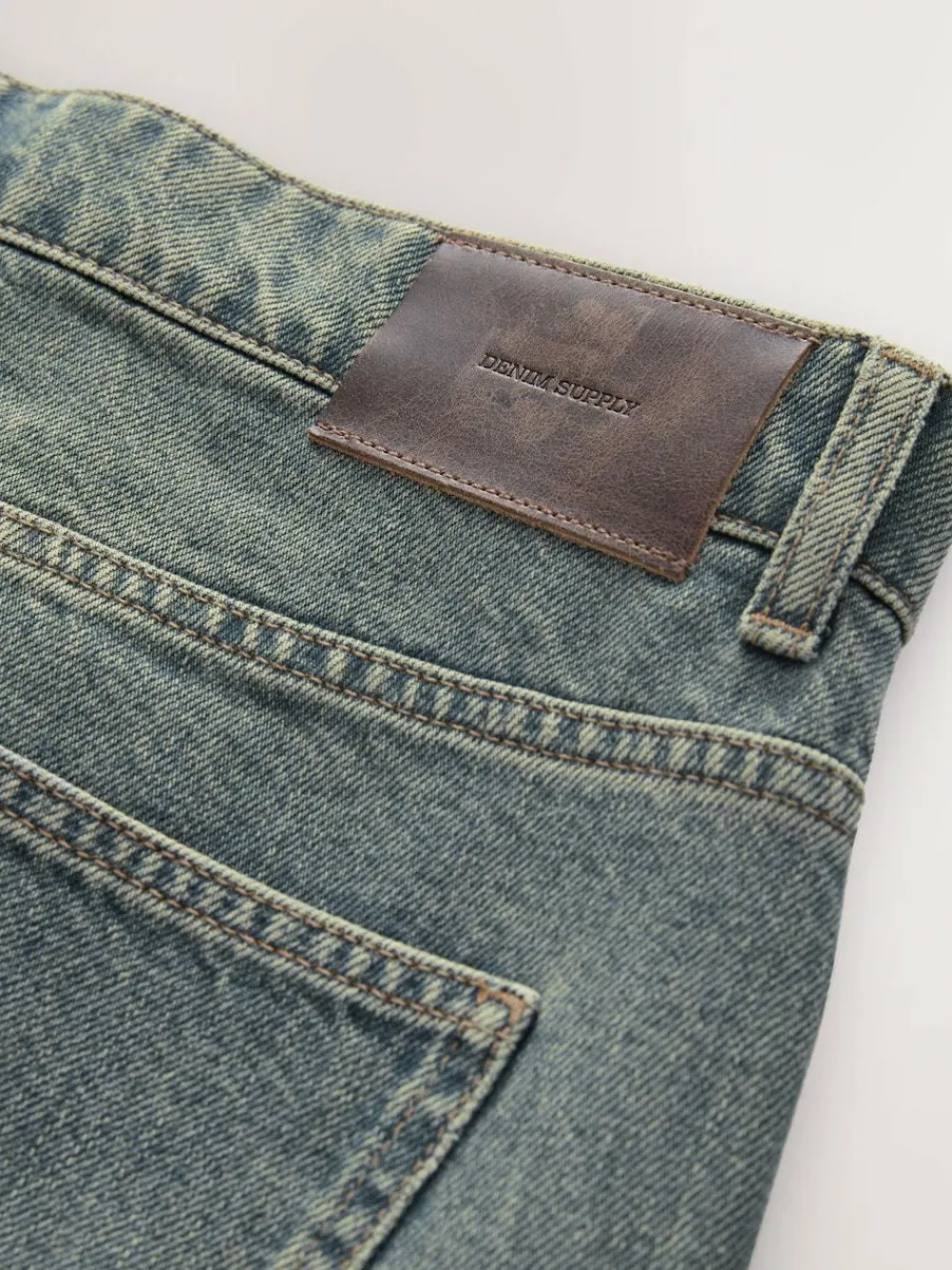 Online Next Relaxed Fit Vintage Wash Denim Jeans Blue Dark Tint
