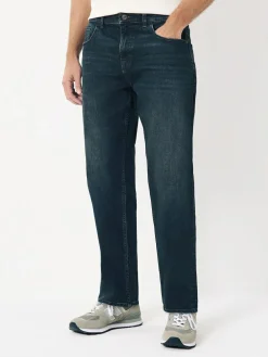 Next Blue Dark Washed Regular Tapered Fit Classic Stretch Jeans^ Jeans|Jeans