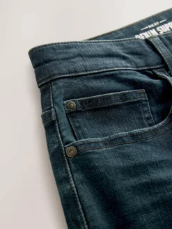 Next Blue Dark Washed Regular Tapered Fit Classic Stretch Jeans^ Jeans|Jeans