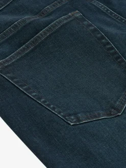 Hot Next Blue Dark Washed Single Straight Fit Classic Stretch Jeans
