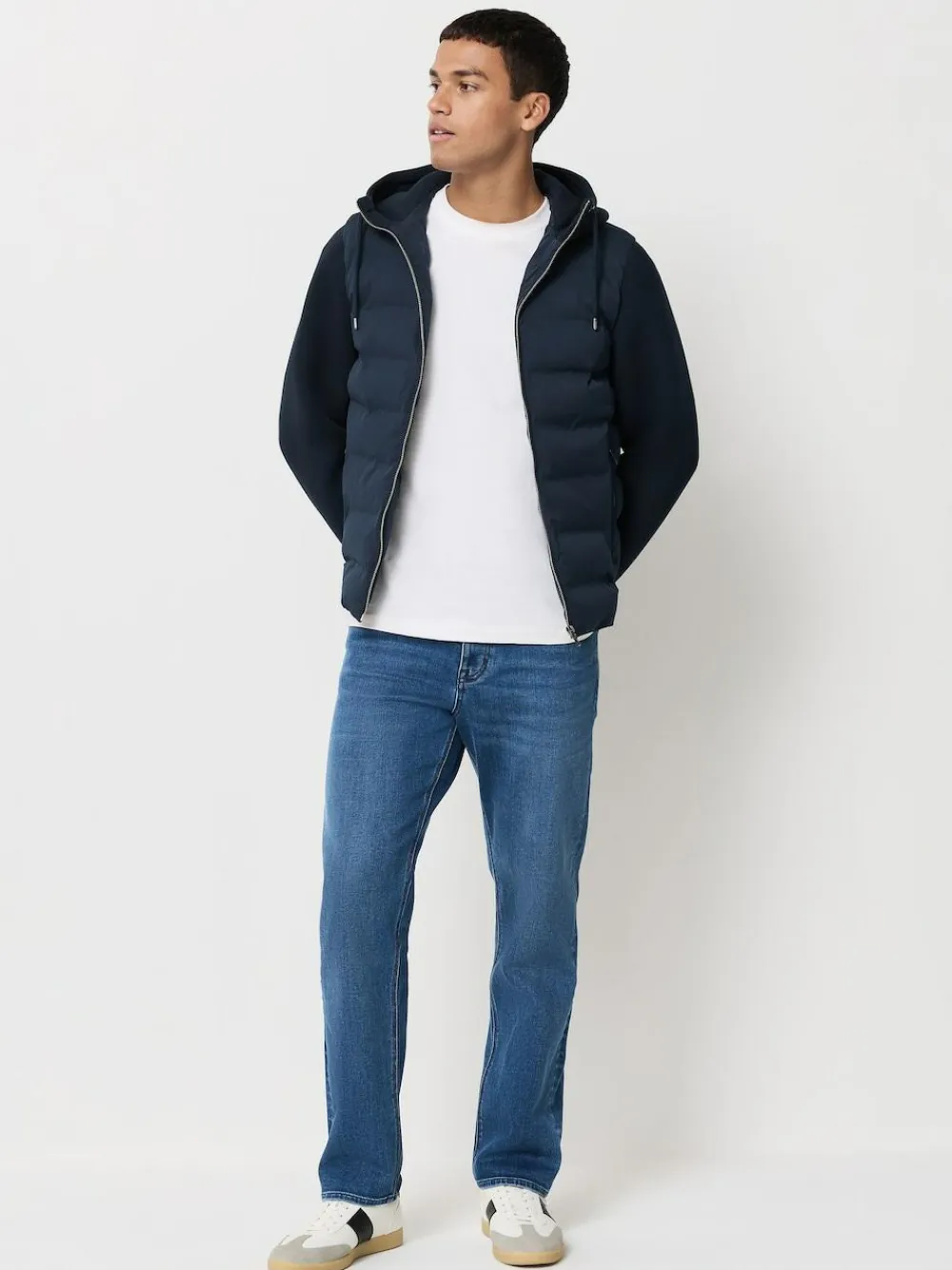 Discount Next Blue Denim - ThermoGen Straight Fit Motionflex Jeans