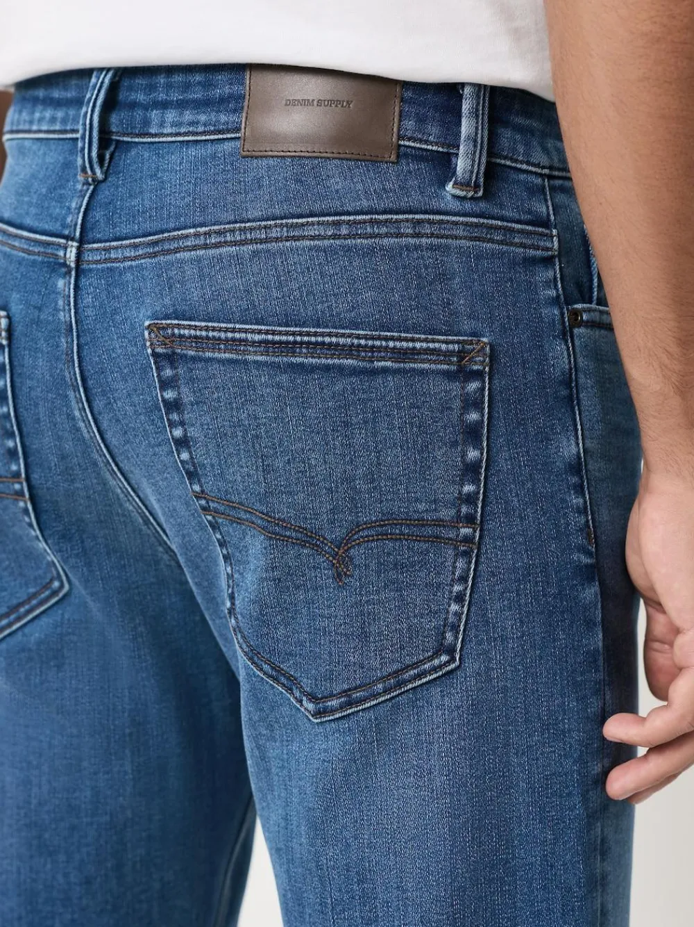 Discount Next Blue Denim - ThermoGen Straight Fit Motionflex Jeans