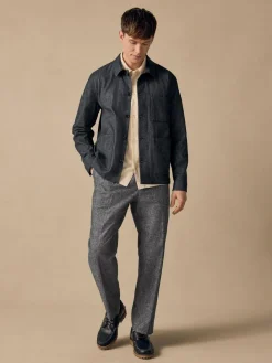 Next Blue Denim Look Suit Shacket