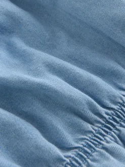 Hot Next Blue Denim Puff Sleeve Blouse and Skirt Set (3-16yrs)