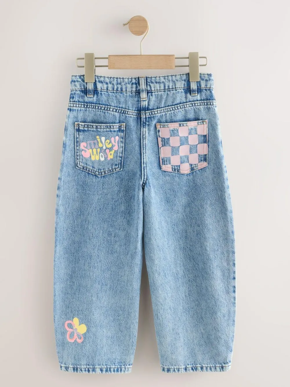 Next Blue Denim SmileyWorld® Barrel Jeans (3-16yrs)^ Jeans
