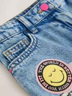 Next Blue Denim SmileyWorld® Barrel Jeans (3-16yrs)^ Jeans