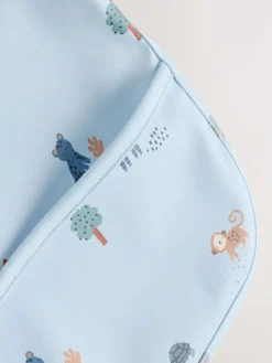 Best Next Blue Dino Jungle Weaning And Feeding Sleeved Bib