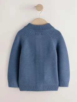 Hot Next Blue Dinosaur Character Cardigan (3mths-7yrs)