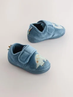 Outlet Next Blue Dinosaur Warm Lined Cupsole Slippers