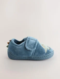 Outlet Next Blue Dinosaur Warm Lined Cupsole Slippers