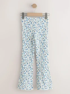 Next Blue Ditsy 1 Pack Rib Flare Leggings (3-16yrs)^ Pants & Leggings|Pants & Leggings