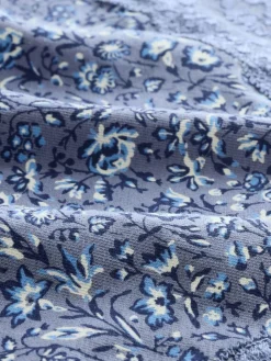 Hot Next Blue Ditsy Floral Bikini Cotton Lace Knickers 4 Pack