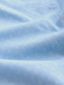 Next Blue Dobby Slim Fit Cotton Stretch Long Sleeve Formal Shirt^ Shirts