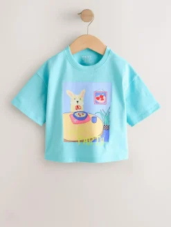 Discount Next Short Sleeve T-Shirt (3mths-7yrs) Blue Dog