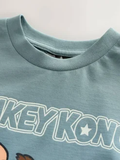 Online Next Blue Donkey Kong Print Mario Gaming T-Shirt (3-16yrs)