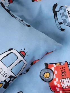 Online Next Duvet Cover and Pillowcase Set Blue