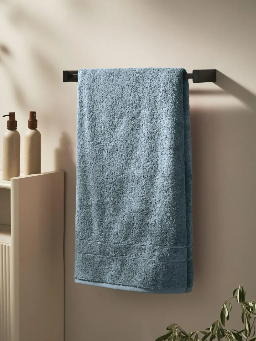 Next Blue Egyptian Cotton Luxe Heavy Weight Towel^ Towels & Bathmats