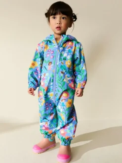 New Next Blue Fairy Character Waterproof Printed Puddlesuit (6mths-7yrs)