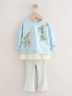 Clearance Next Long Sleeve Top and Leggings Set (3mths-7yrs) Blue Fairy