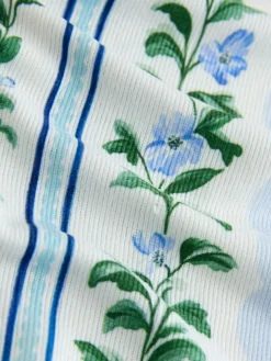 Best Next Blue Floral Cosy Long Sleeve Pyjamas