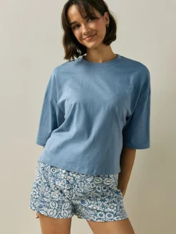 Next Cotton Short Set Pyjamas^Women Pyjamas|All Night & Lounge