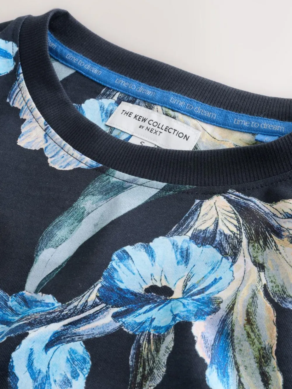 Online Next Blue Floral Kew Collection Long Sleeve Pyjamas