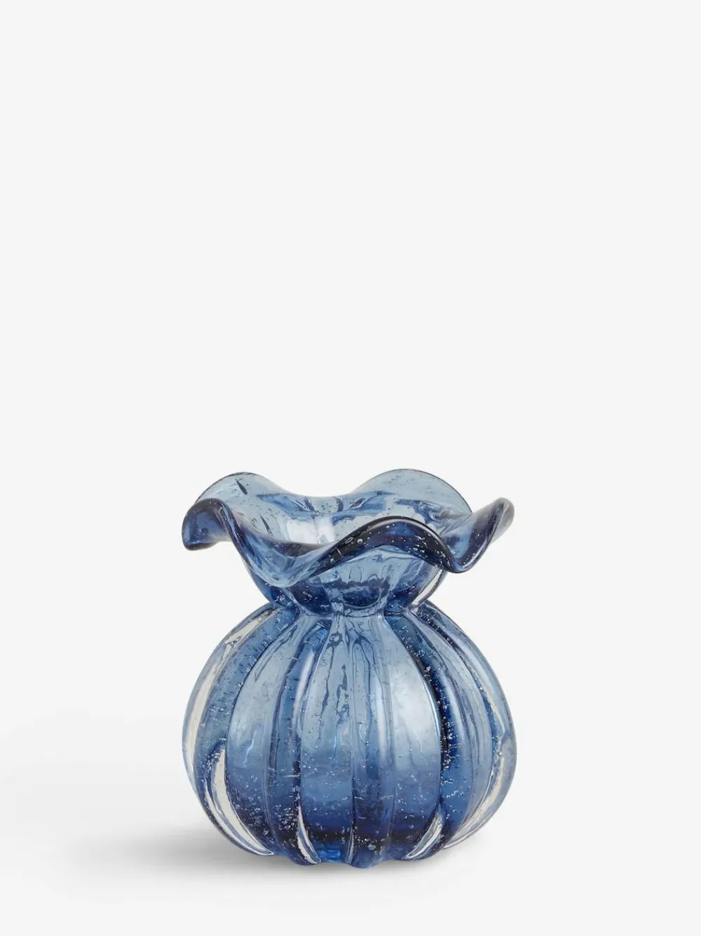 Next Blue Fluted Mini Flower Vase^ Vases