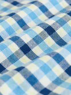 Online Next Blue Gingham Single Oxford Shirt (3-16yrs)