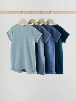 Next Grandad Button Neck 4 Pack Baby Rompers^BOY Sets & Co-Ords|Sets & Co-Ords