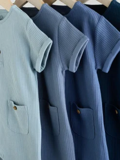 Next Grandad Button Neck 4 Pack Baby Rompers^BOY Sets & Co-Ords|Sets & Co-Ords