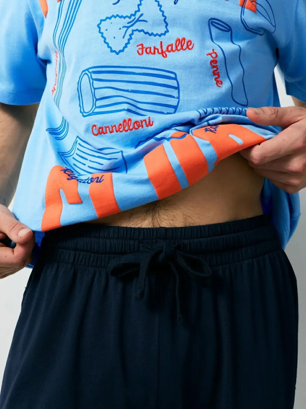 Next Blue Graphic Short Sleeve Jersey Pyjamas Set^ Pyjamas