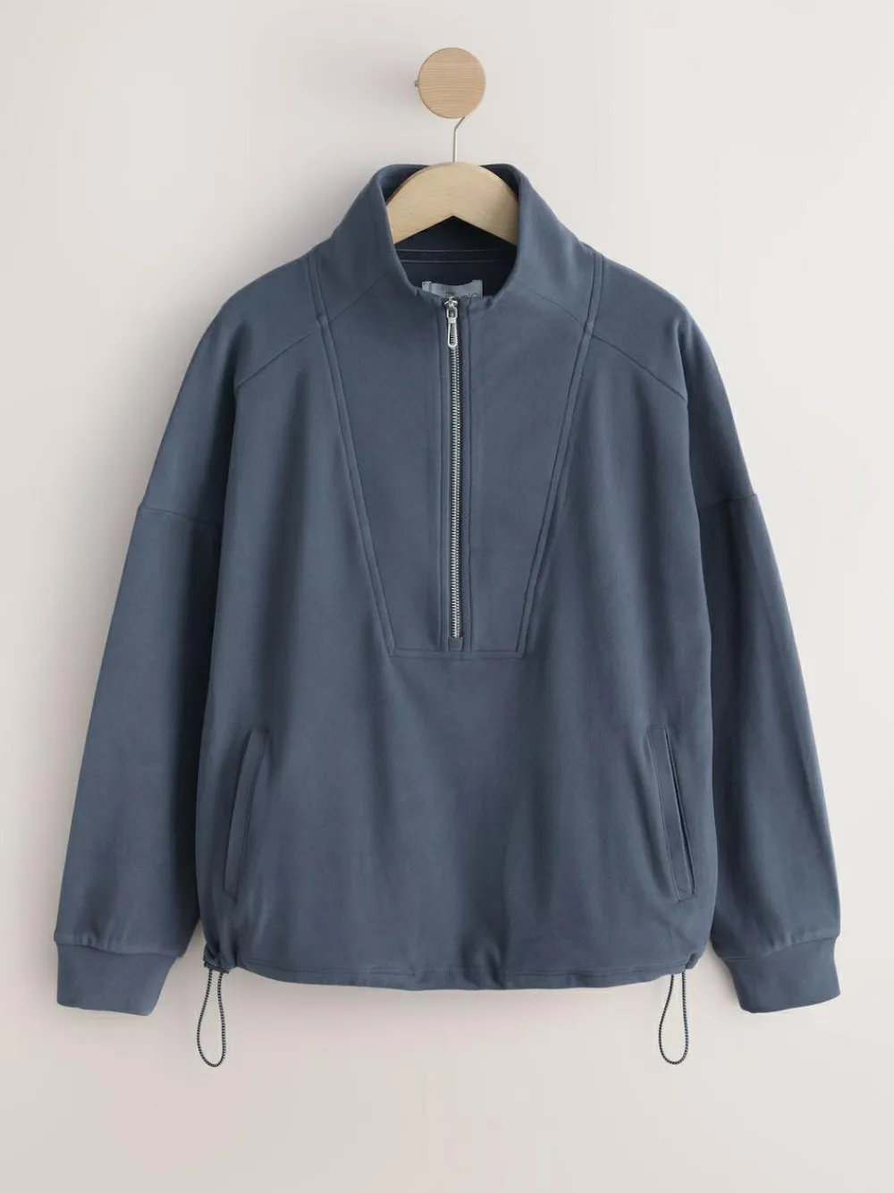 Sale Next Half Zip Fleece Blue