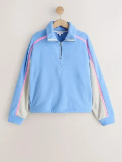 Next Half Zip Fleece with Colourblock Panels^Women Hoodies & Sweatshirts|Coats & Jackets