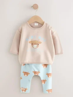 Next Baby Sweatshirt and Leggings Set (0mths-3yrs) Blue Hamish