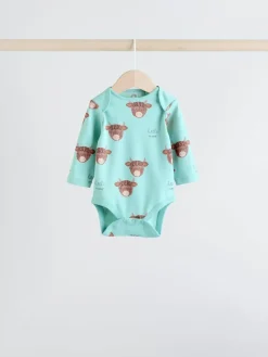 Next Blue Hamish Long Sleeve Bodysuits 3 Pack^ Baby Winter Clothing|Cosy Club