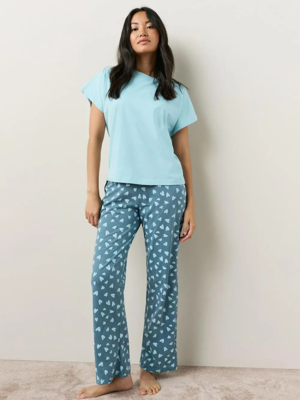 Sale Next Blue Heart Short Sleeve Pyjamas